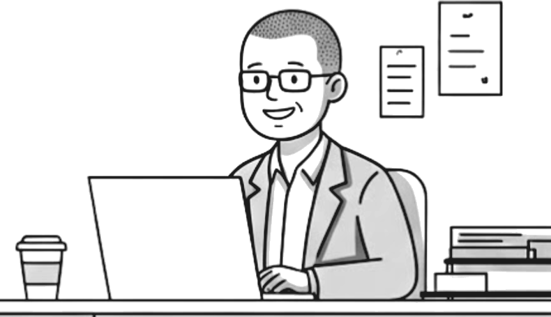 Javier Solorzano Zavala, line-art illustration